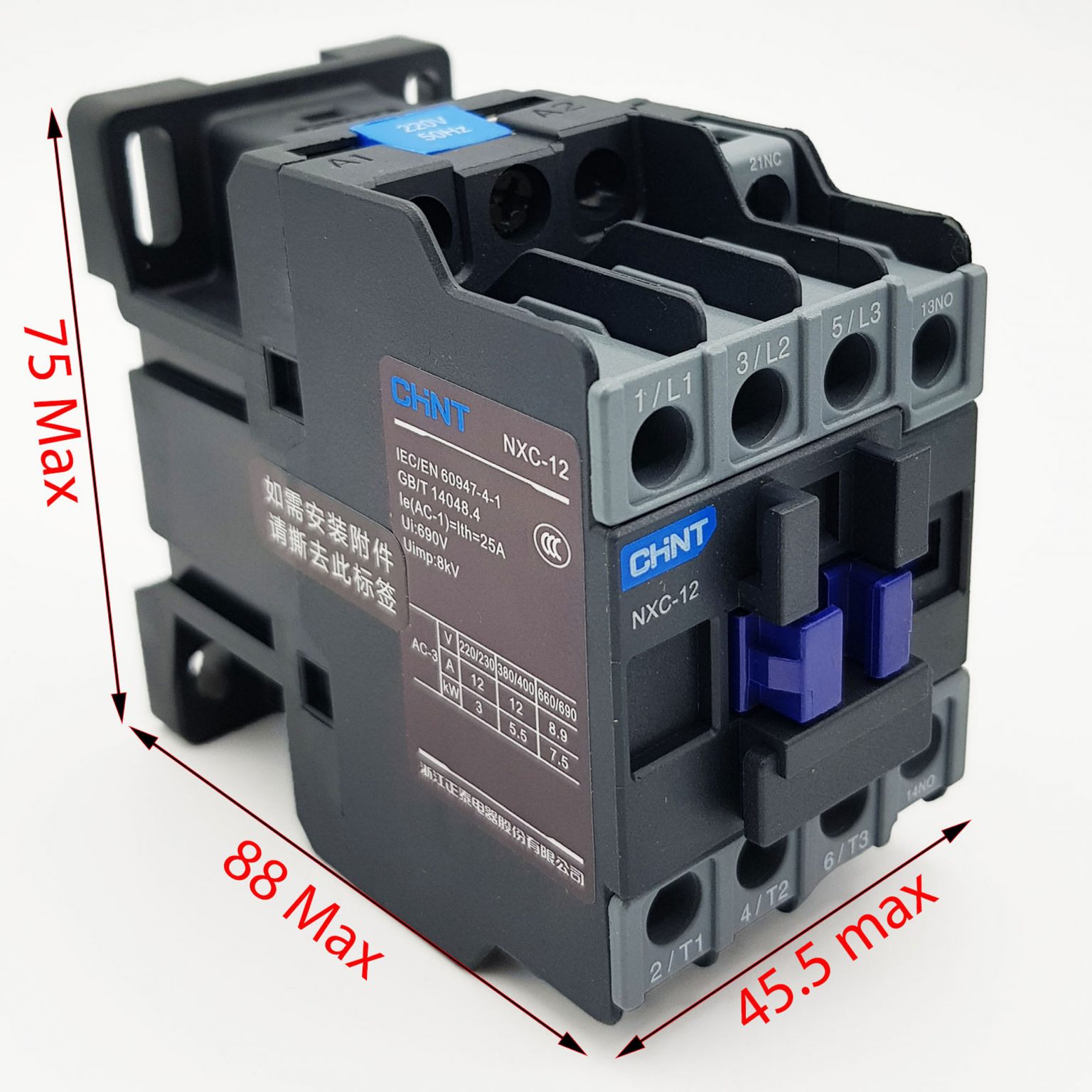 Contactor CHINT NXC12 12A 5.5kW