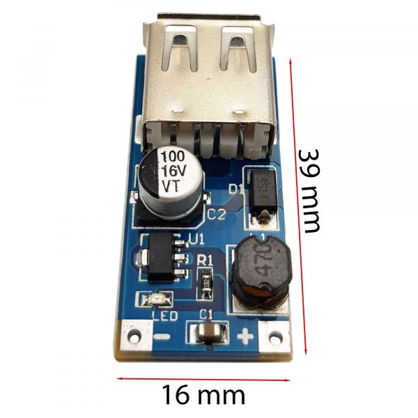 Module ổn áp 5V 600mA USB đầu vào 0.9 - 5v