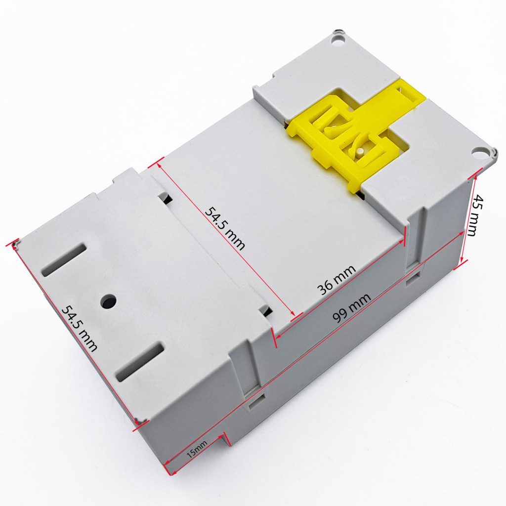 Kích thước của Timer hẹn giờ kỹ thuật số KG316T-II 220V - 25 A
