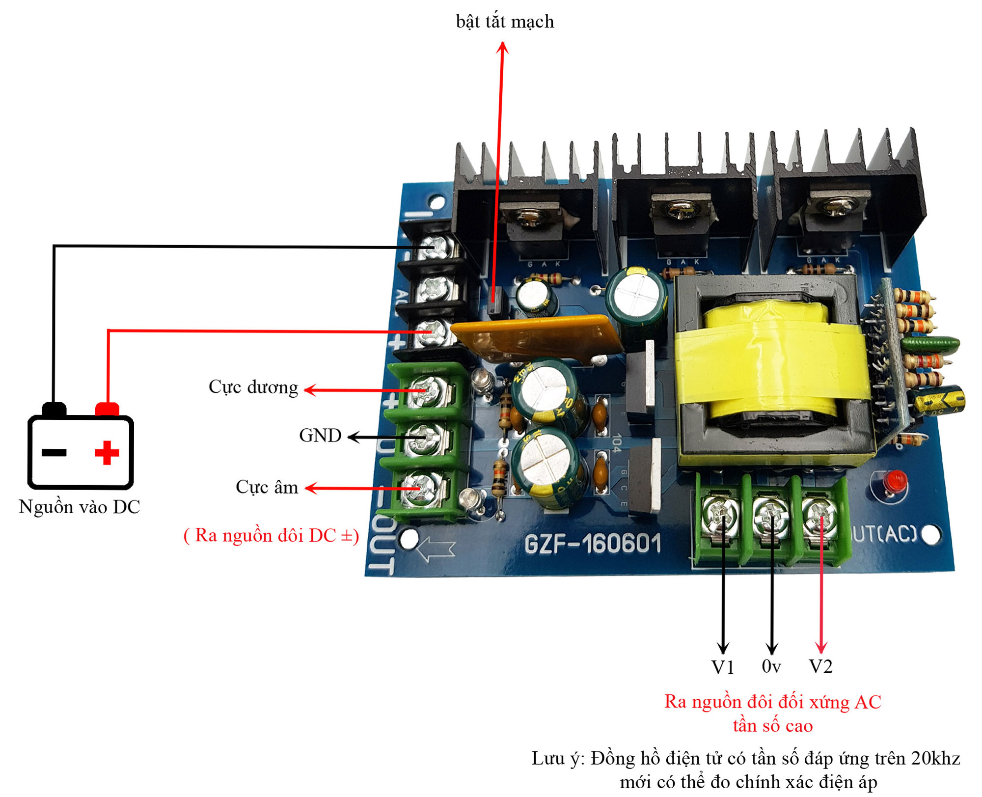 Module nguồn đôi chuyển đổi 24V ra ±24V - Nshop