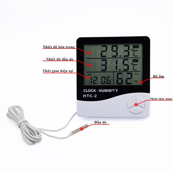 Đồng hồ đo nhiệt độ và độ ẩm HTC-2