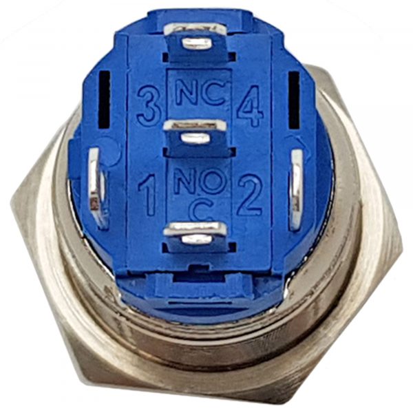 Nút nhấn nhả kim loại mặt lồi 16mm