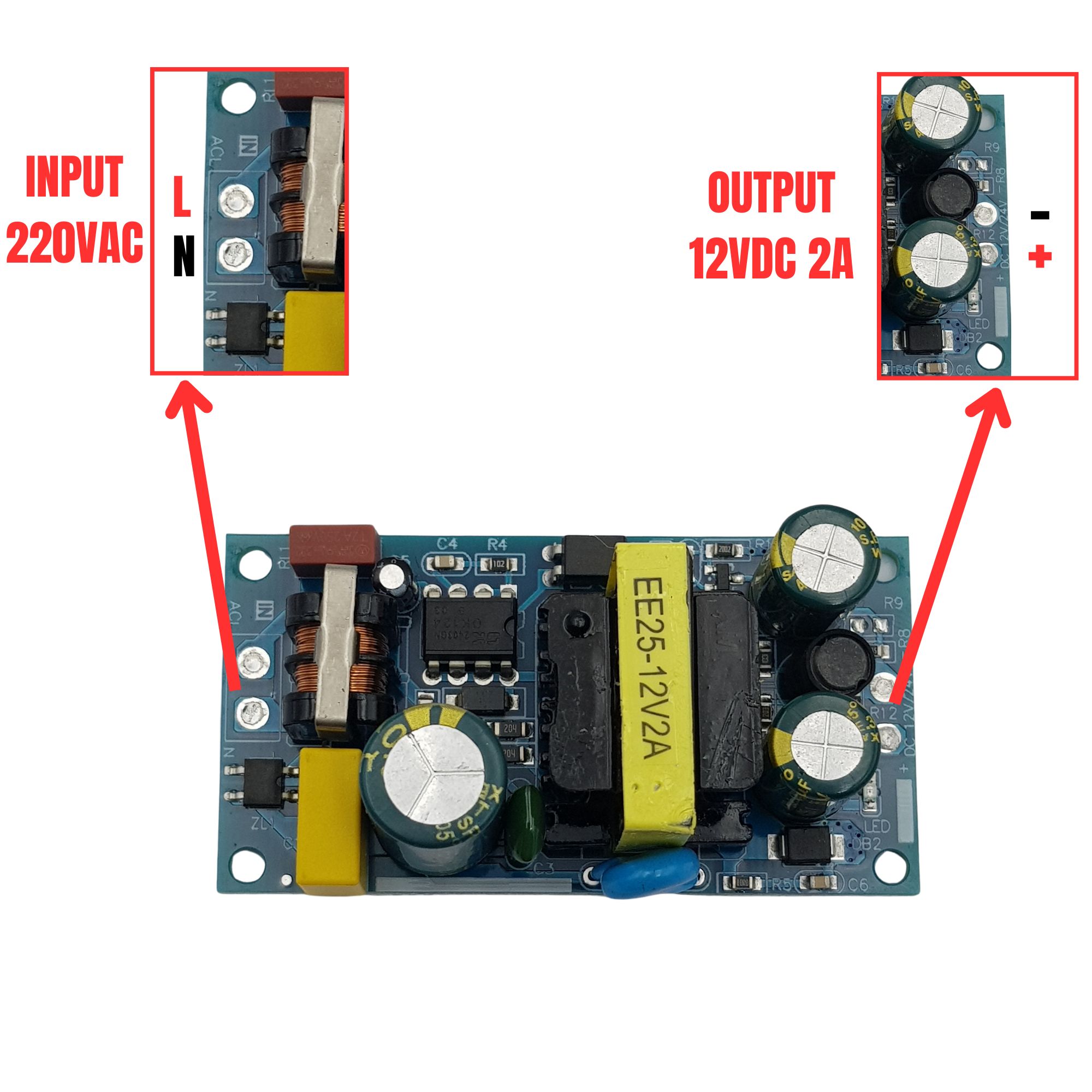 Module nguồn 12V 2A