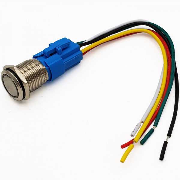 Nút nhấn nhả kim loại mặt phẳng 16mm