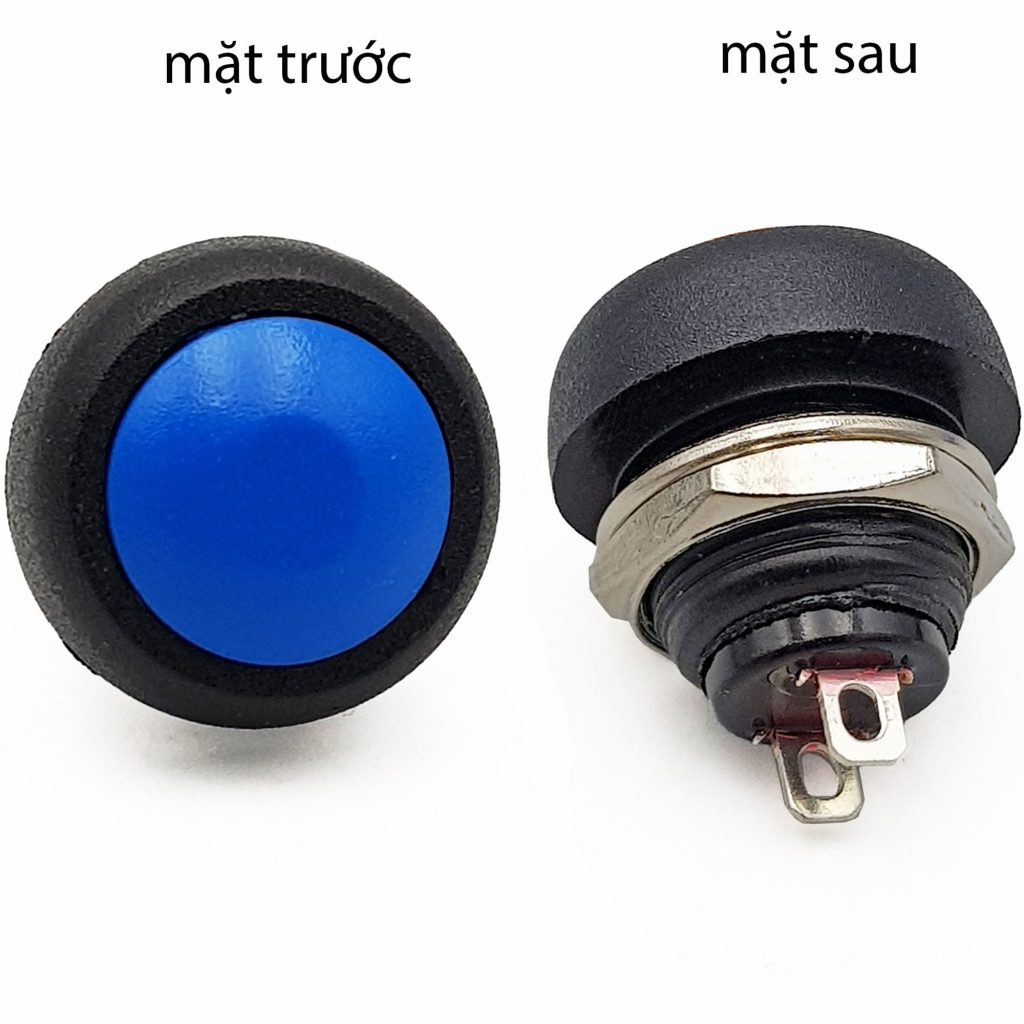 Nút nhấn nhả PBS-33B 12mm xanh dương