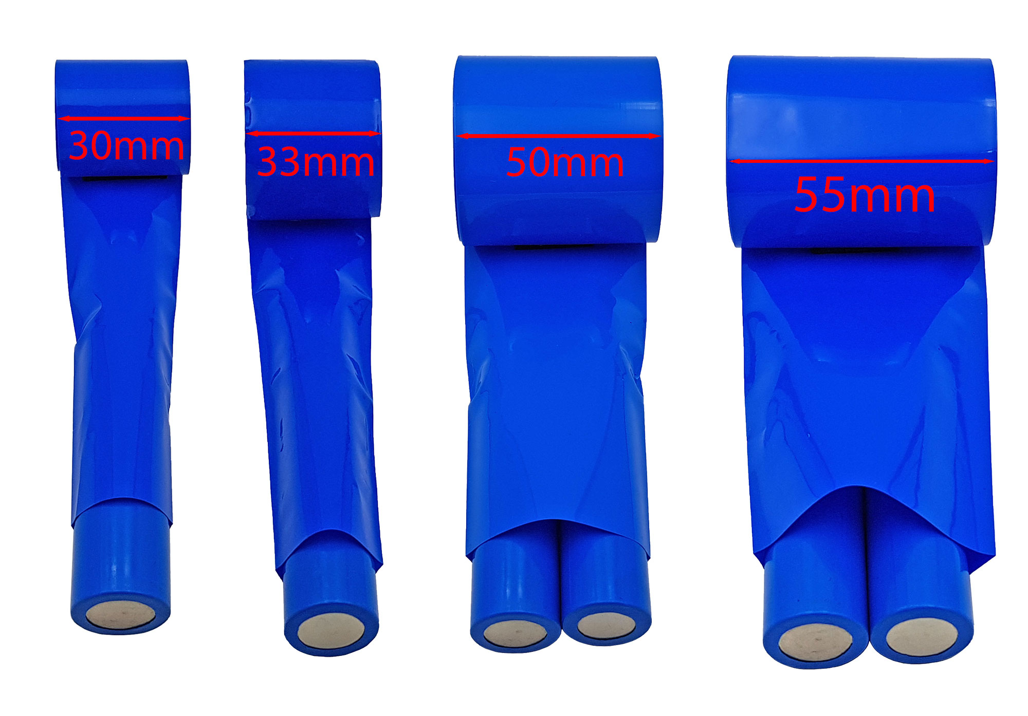 Màng co nhiệt PVC bọc pin cell rộng 30-33-50-55mm