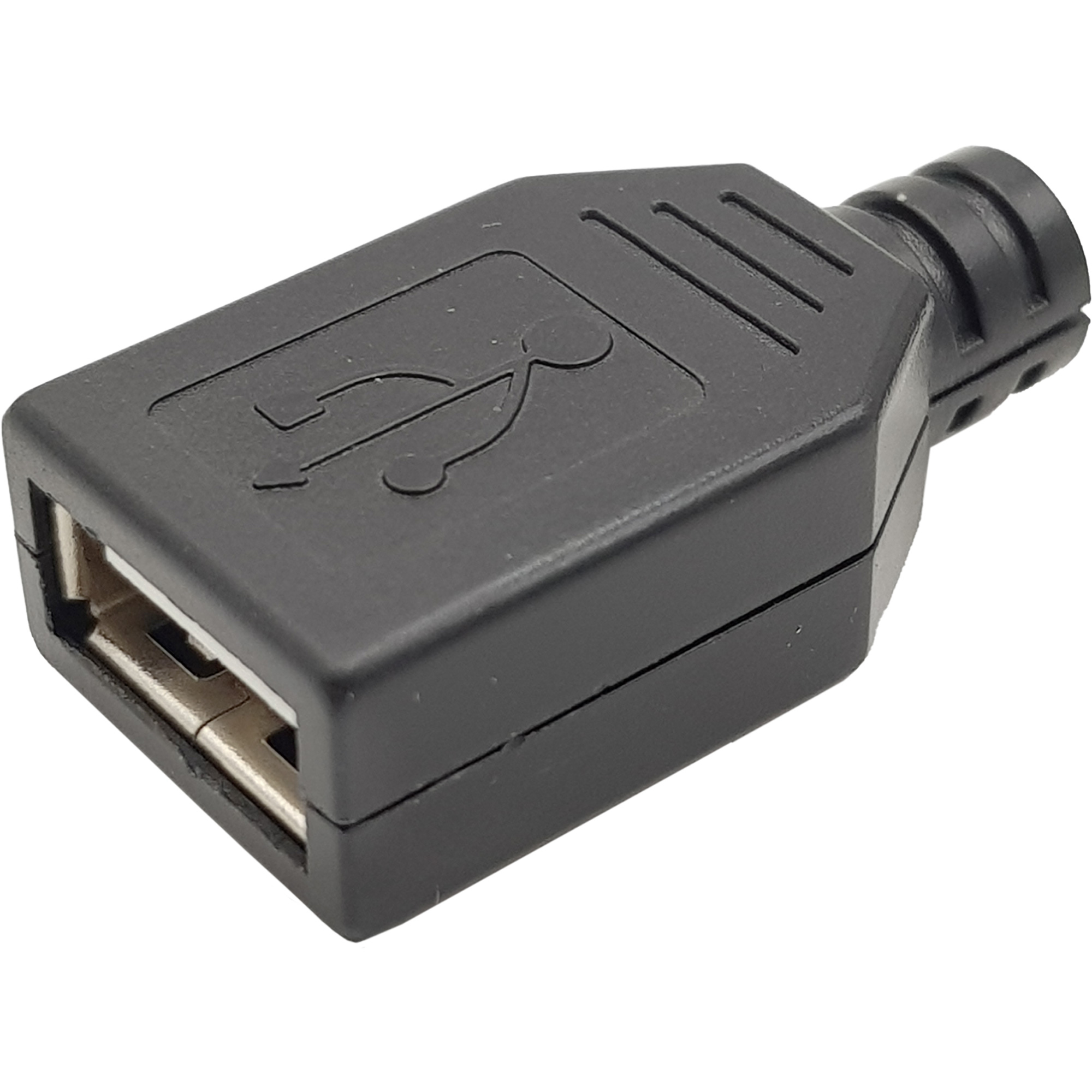 Đầu USB A Cái 4P kèm vỏ