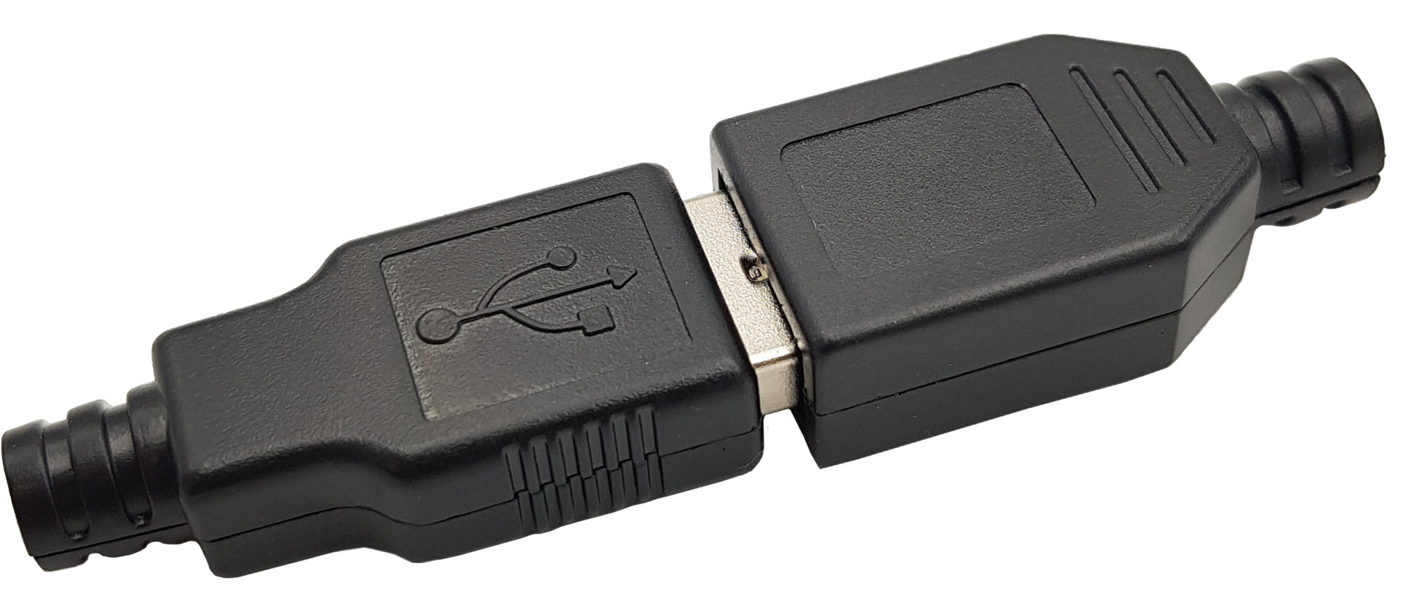 Đầu USB A Đực 4P kèm vỏ