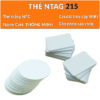 Thẻ NFC Ntag215 mini Tần Số 13.56 Mhz, dùng tạo thẻ cá nhân thông minh màu trắng, giả lập Amiibo, Meta bank