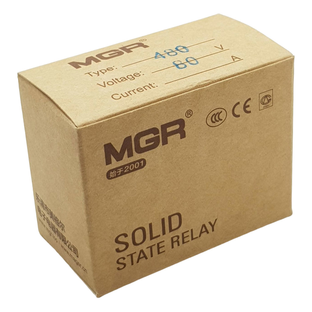 Tiêu chuẩn đóng gói relay bán dẫn SSR MGR một pha (hàng chuẩn)
