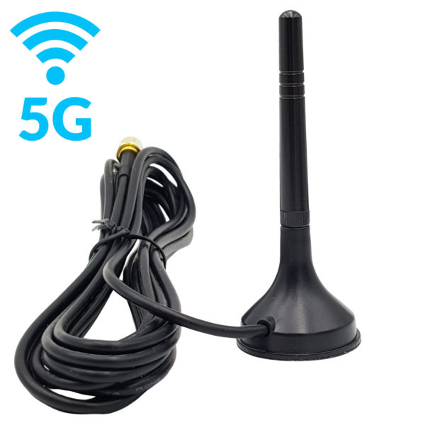 Anten cốc hút đa hướng 15dBi băng tần 600-6000Mhz hỗ trợ 5G 4G 3G 2G GSM GPRS chuẩn SMA