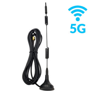 Anten cốc hút đa hướng 18dBi băng tần 600-6000Mhz hỗ trợ 5G 4G 3G 2G GSM GPRS chuẩn SMA