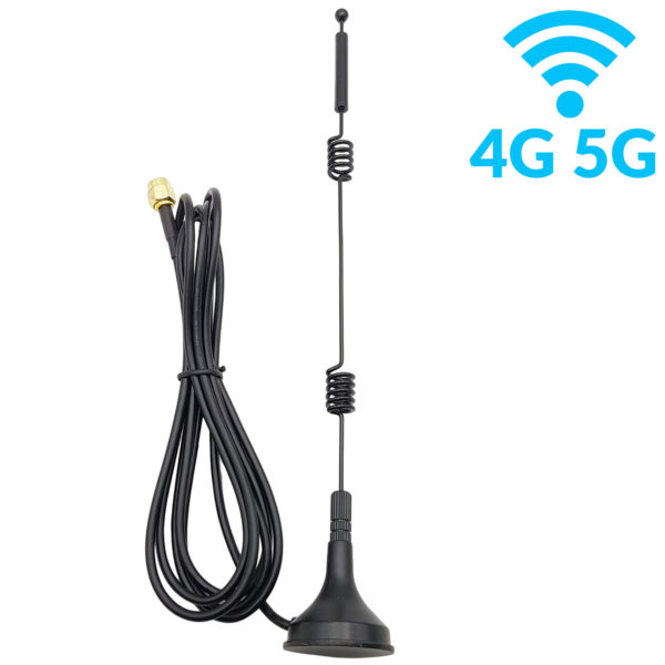 Anten WiFi băng tần kép 2.4G 5G, anten cốc hút 5.8Ghz 12dBi SMA