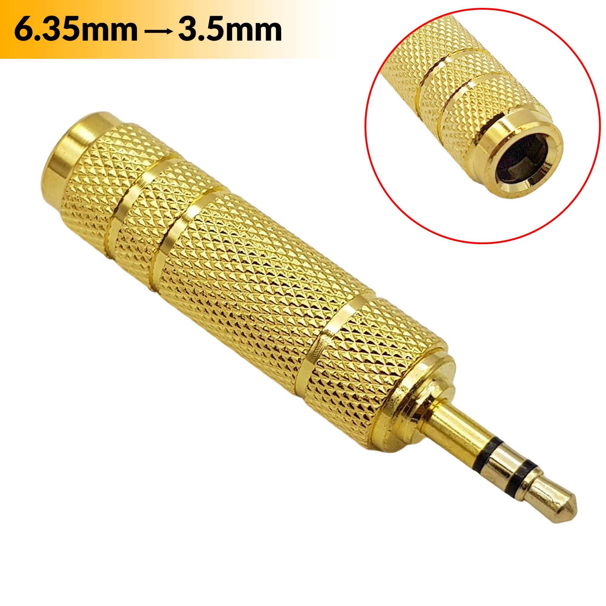 Đầu chuyển đổi jack âm thanh 6.35mm sang 3.5mm - Nshop