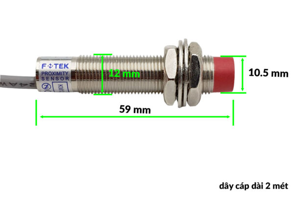 Cảm biến tiệm cận kim loại FOTEK KM12-04N Chính hãng (có thể thay thế PM12-04N)