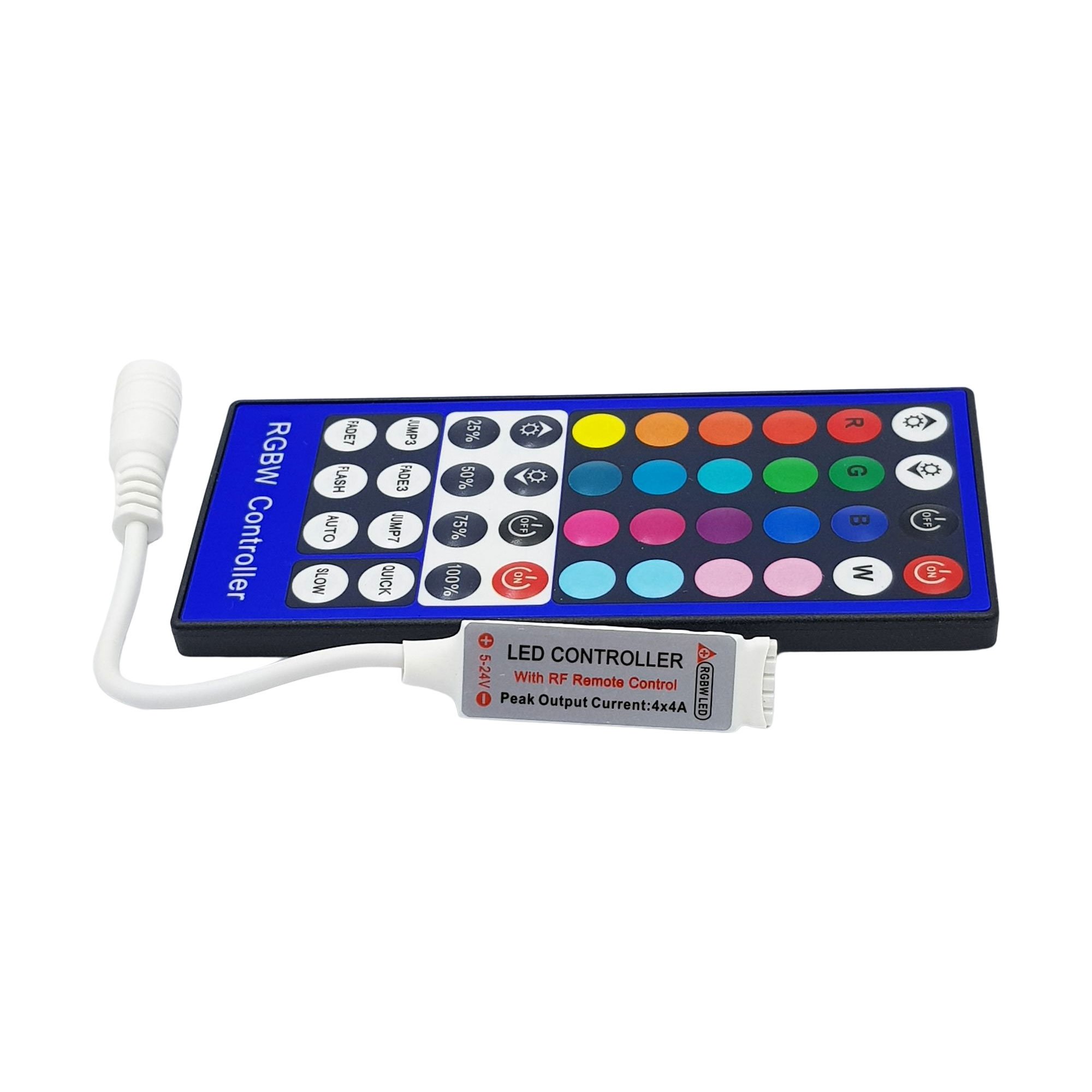 Bộ điều khiển Led RGBW RF 40 phím 5-24VDC - Nshop