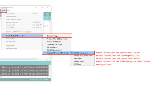 Arduino UNO R3 LGT8F328P SMD chip dán kèm cáp