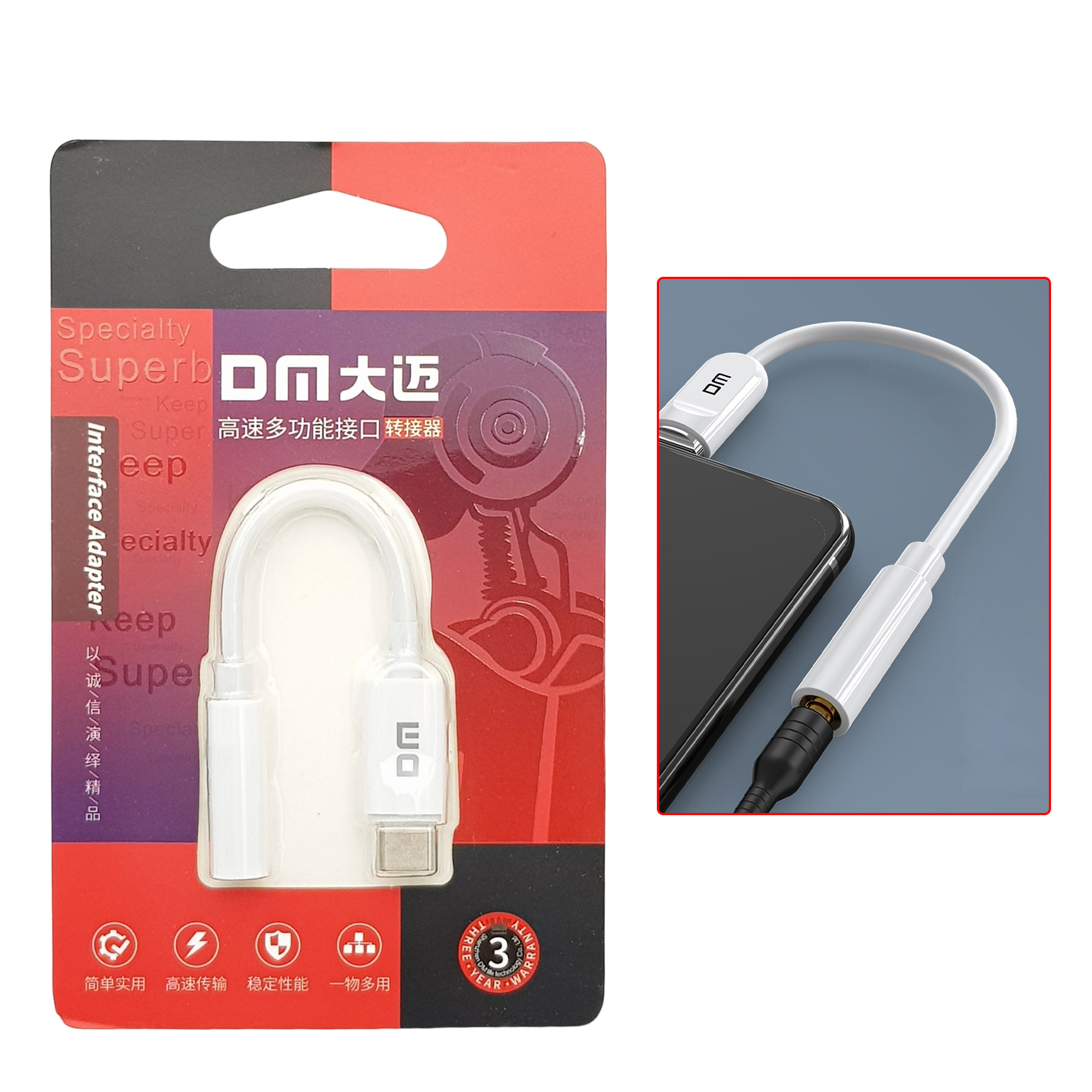 C p chuy n usb type c ra tai nghe 3 5mm nshop