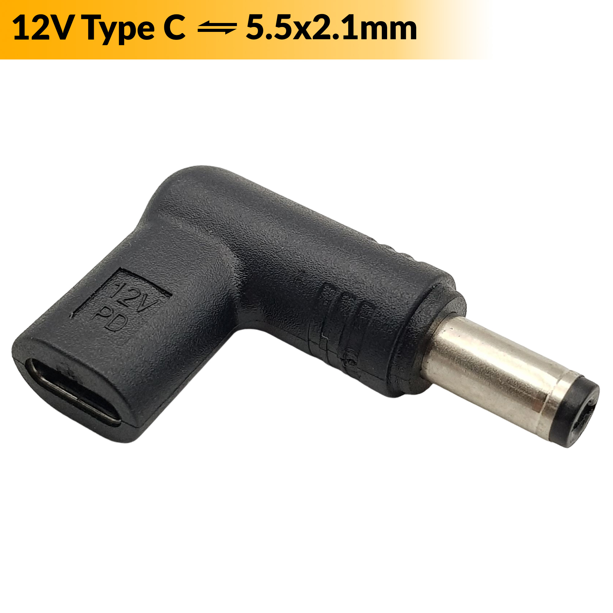 Đầu chuyển đổi USB Type C sang Jack DC 5.5x2.1mm (12v)