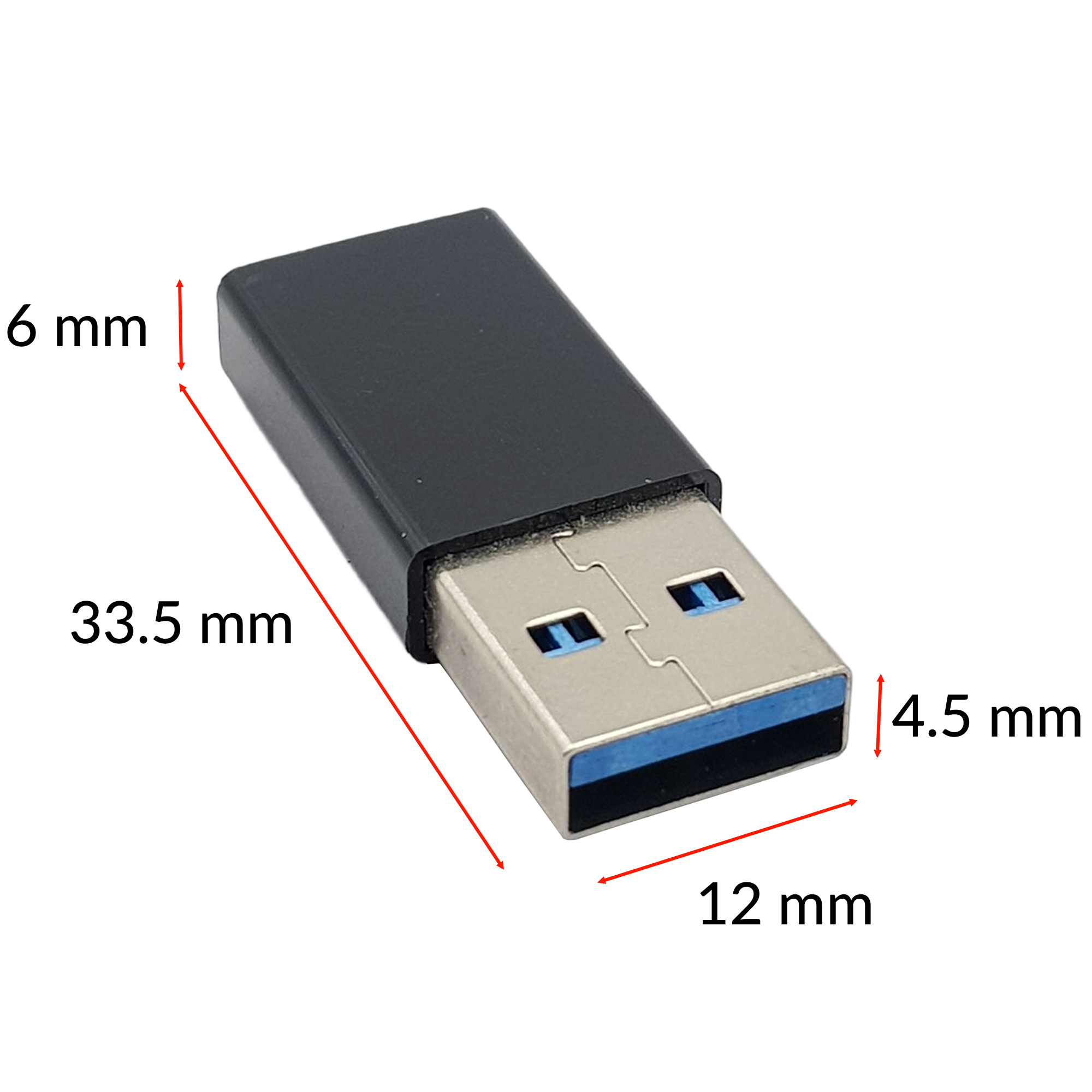 Kích thước USB 3.0 to Type C