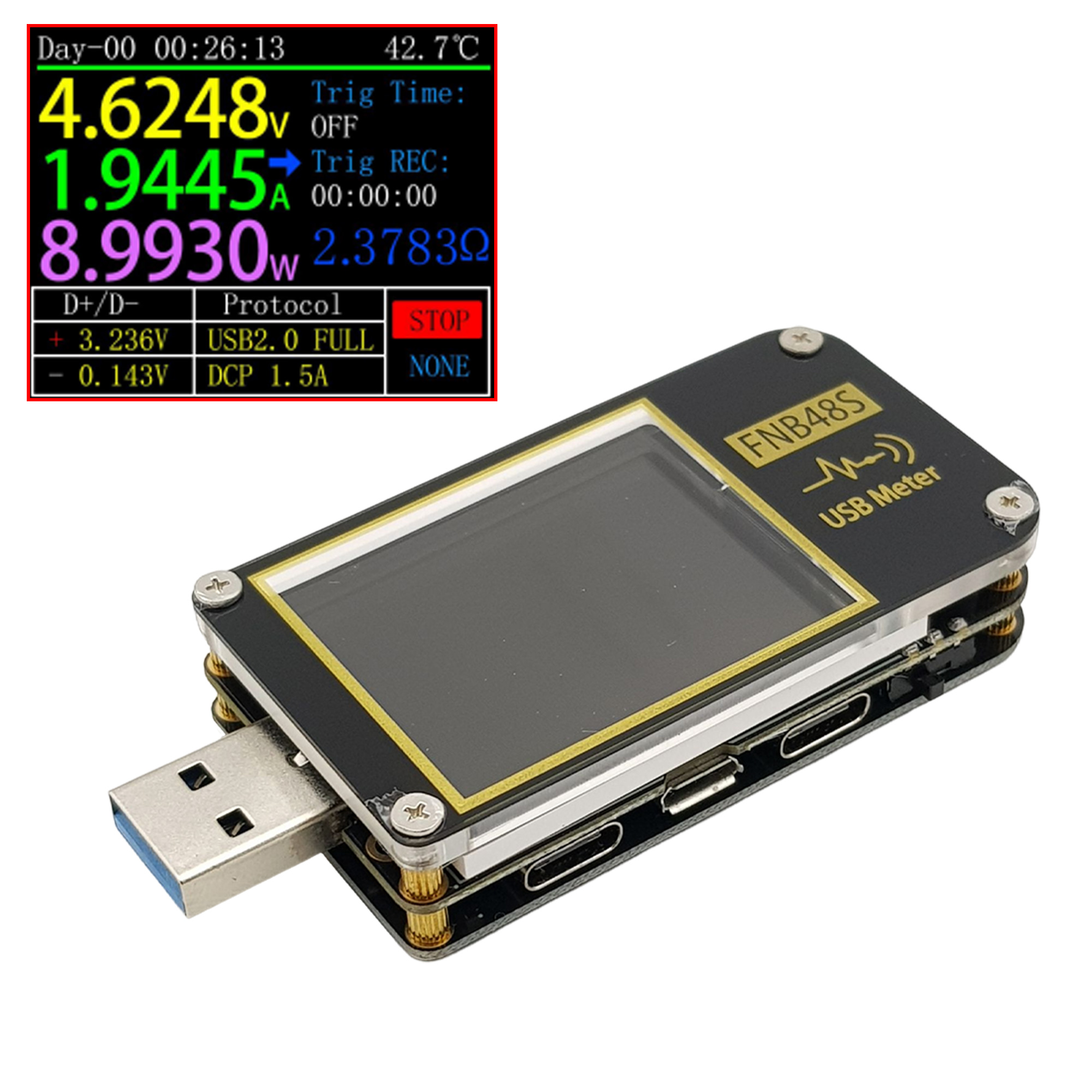 USB Tester kiểm tra đa năng FNB48S chính hãng FNIRSI - Nshop
