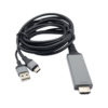 Cáp chuyển USB Type-C sang HDMI 4K kèm USB cấp nguồn