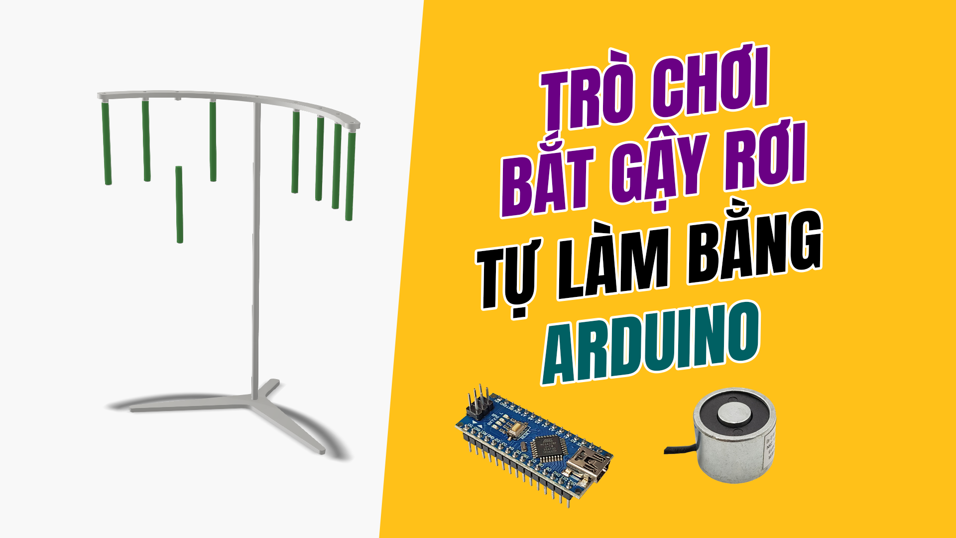 Cách tự làm “máy trò chơi bắt gậy rơi ngẫu nhiên” - Nshop