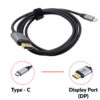 Cáp chuyển USB Type-C sang cổng DP DisplayPort 4K 60Hz 1.8 mét