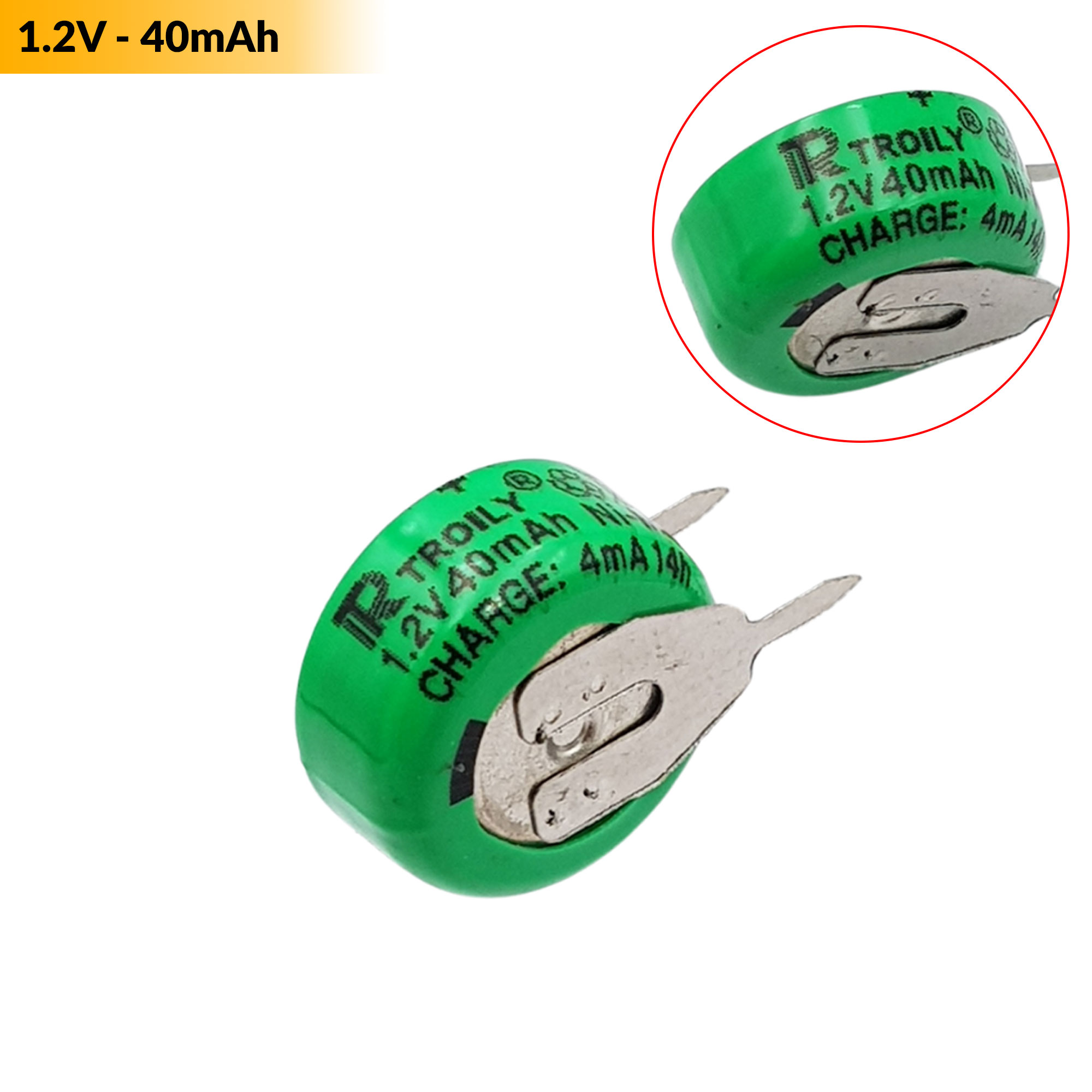 Pin sạc Ni-MH 1.2v 40MAH