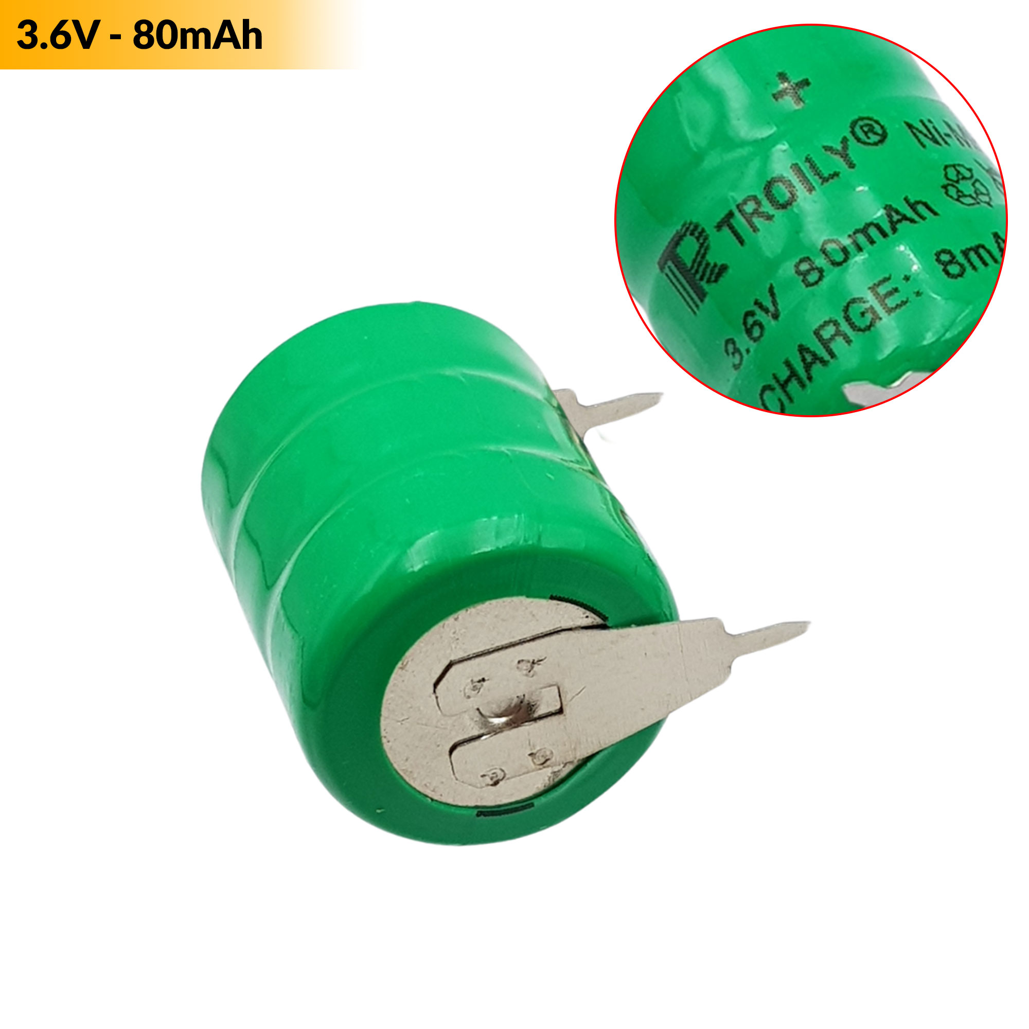 Pin sạc Ni-MH 3.6v 80MAH