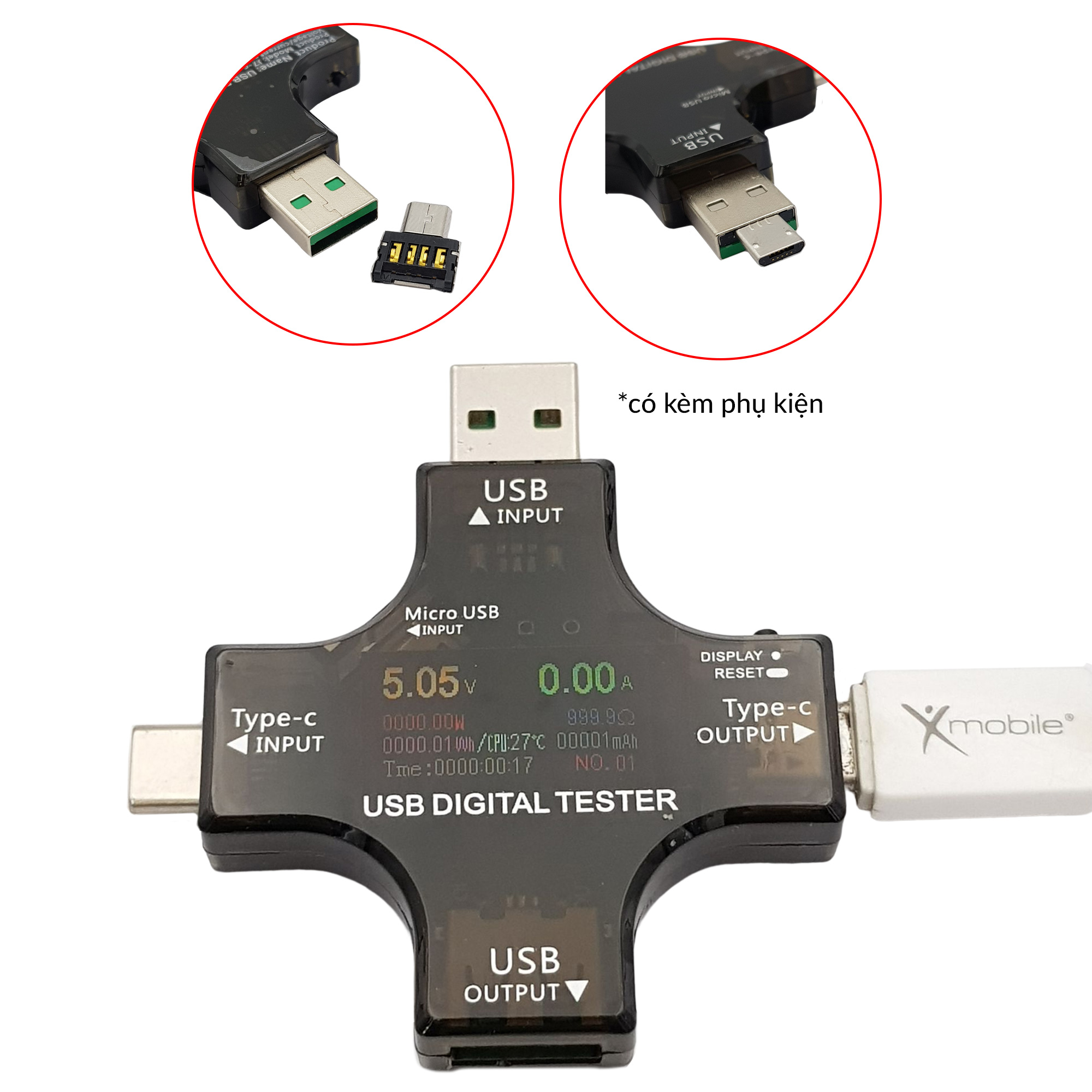 USB Tester Type-C PD đa năng 4 cổng