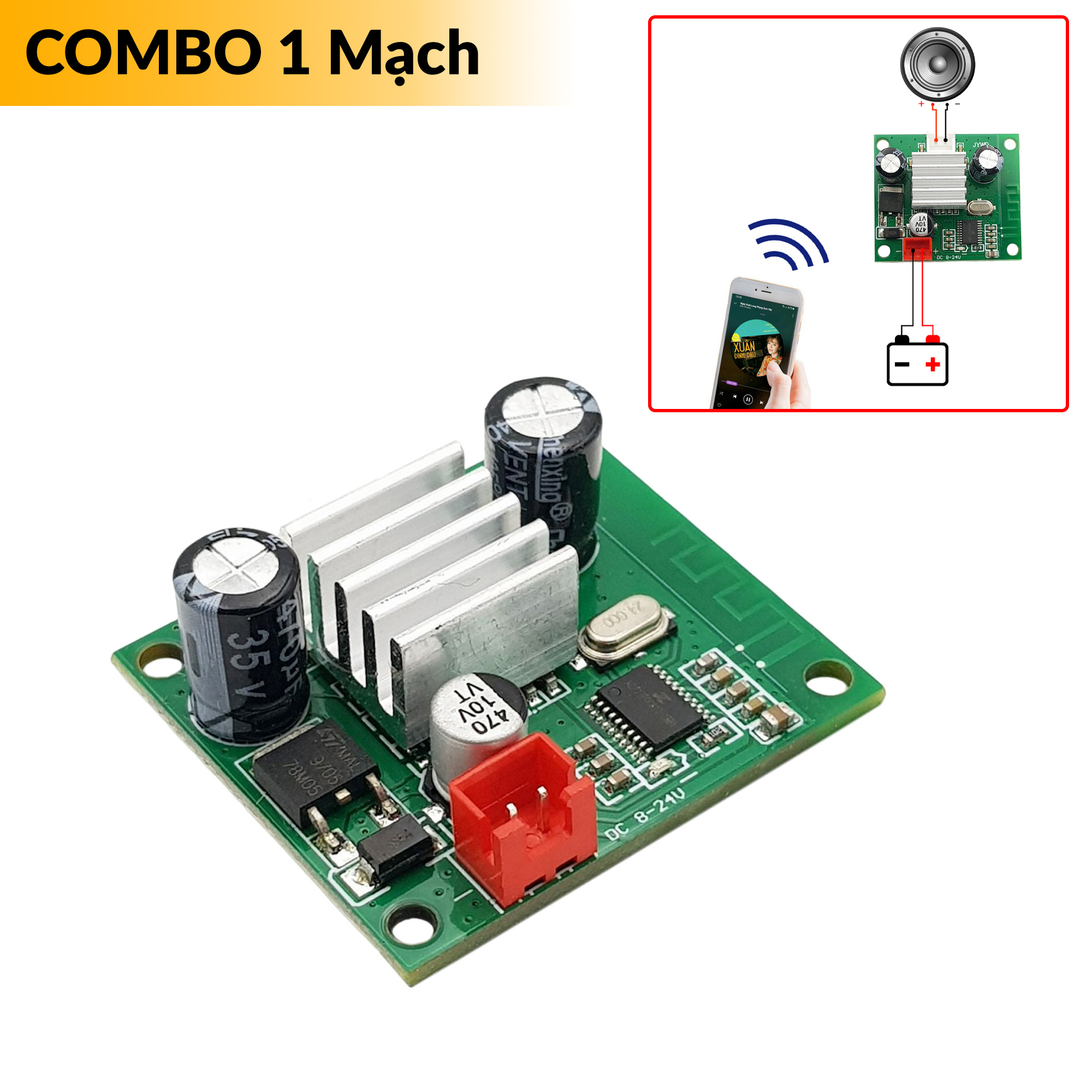 Mạch Khuếch Đại Âm Thanh Bluetooth Mono TWS 30W Hỗ Trợ Ghép Đôi 2 ...