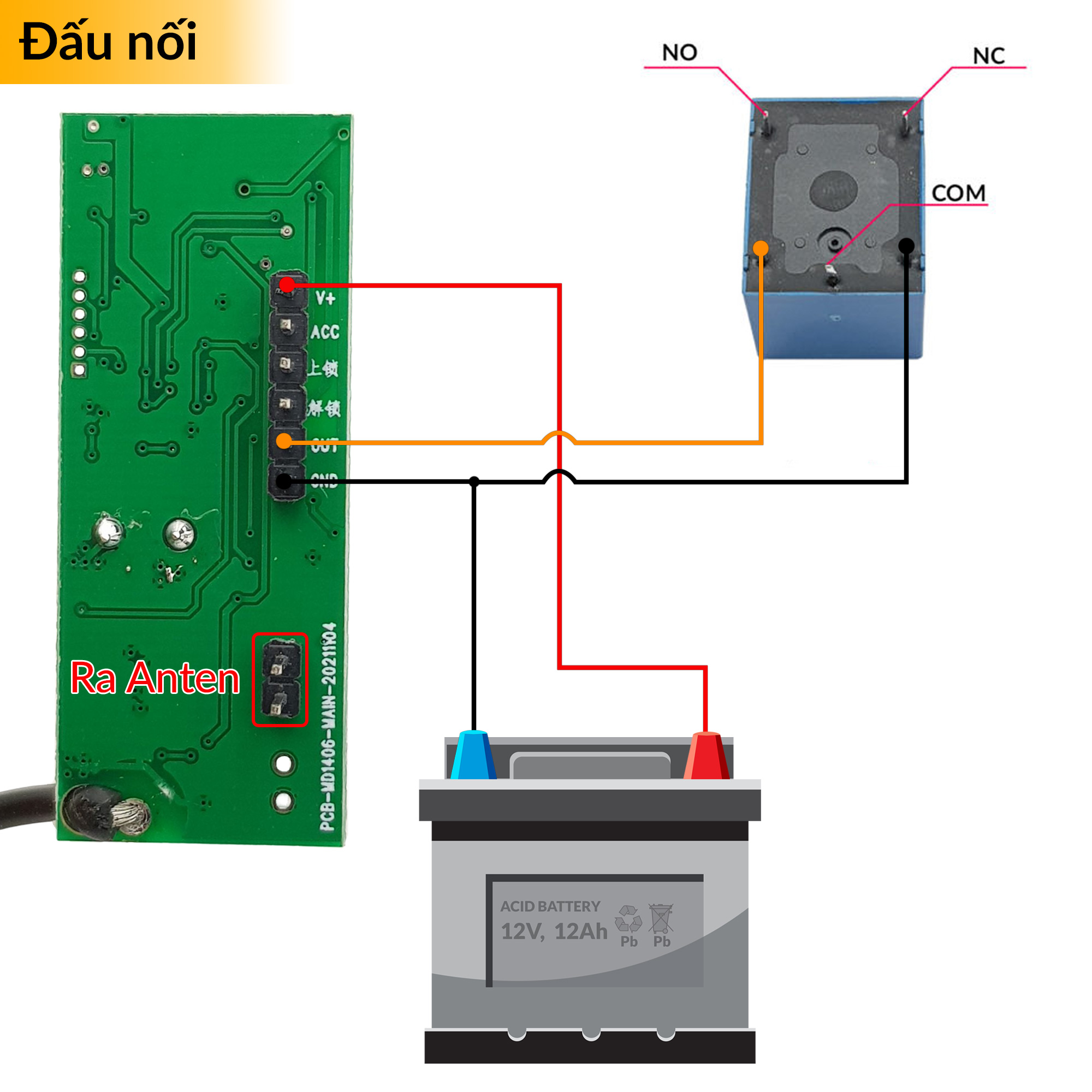 Sơ đồ đấu nối mạch SmartKey tự động nhận diện Remote