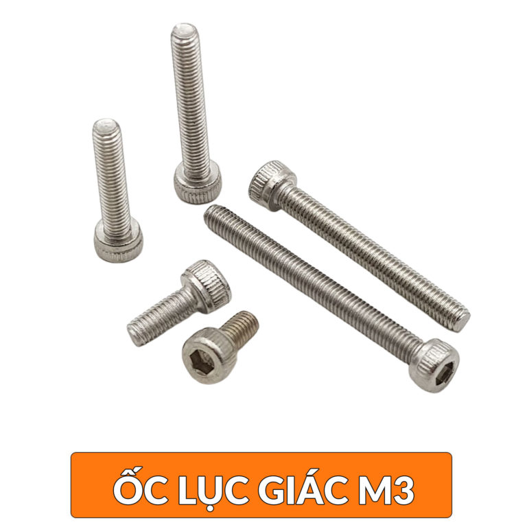 Ốc lục giác inox 304 đầu tròn M2x8 (10 con) - Nshop