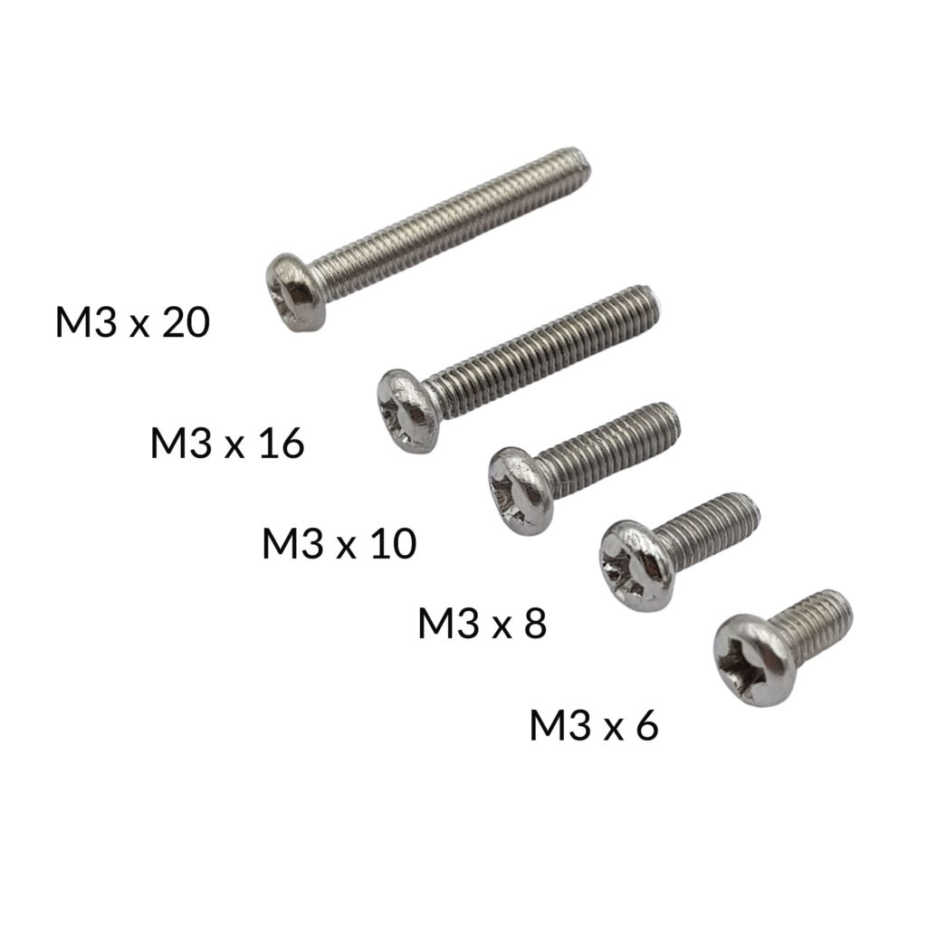 Ốc vít đầu tròn inox 304 M3x20mm (50 con) - Nshop