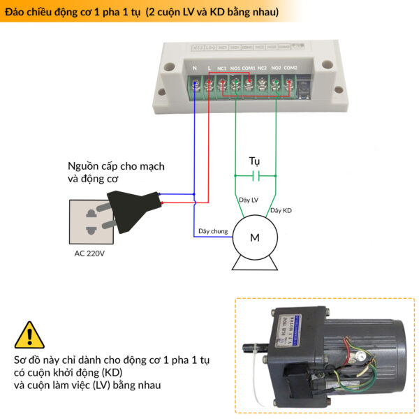 Bộ Điều Khiển Từ Xa RF 433Mhz 2 Kênh 220V/30A, 3000 mét