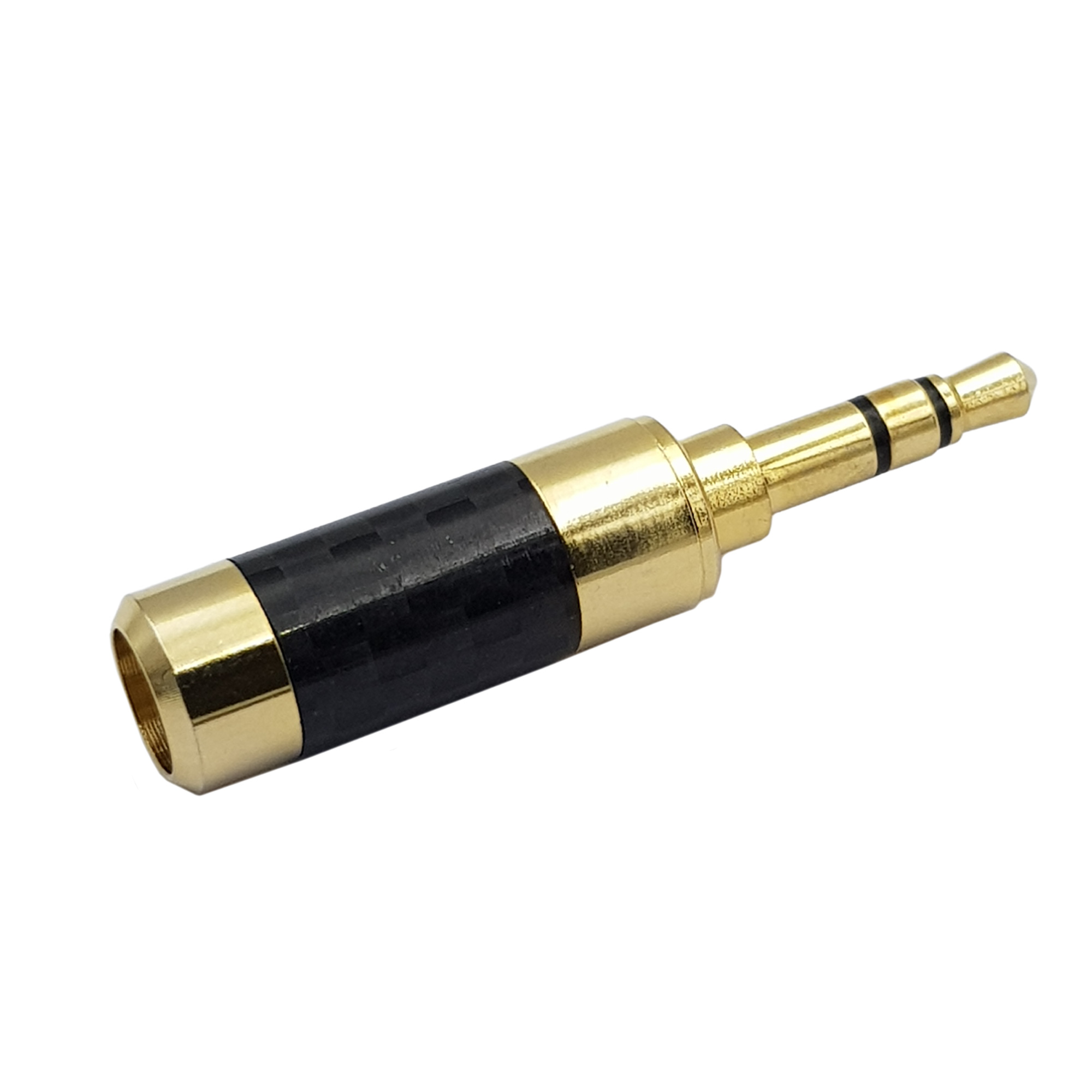 Jack âm thanh audio 3.5 mm carbon fiber mạ vàng