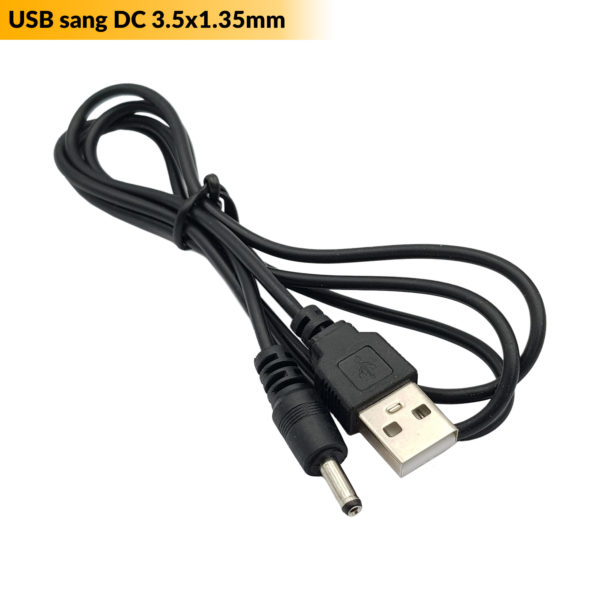 Dây USB sang DC 3.5x1.35mm