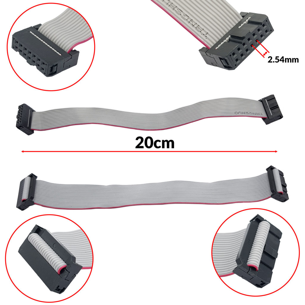 5 Piezas Conector IDC 2.54mm De 24 Pines Para Cable Plano 1.27mm - Enchufe Para Cable De Cinta
