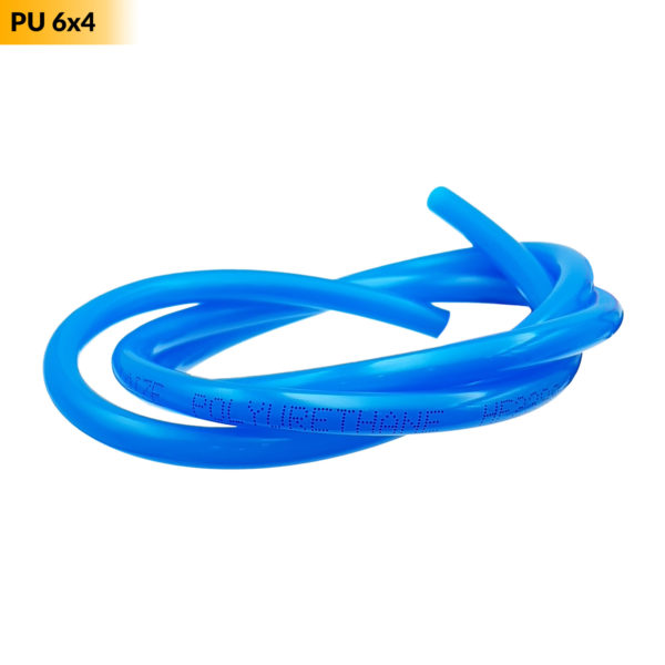 Ống dây khí nén PU 6x4 (phi 6) 1 mét màu xanh