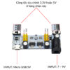 Mạch nguồn cho Testboard Breadboard MB-102 830 ngõ ra 3.3V / 5V
