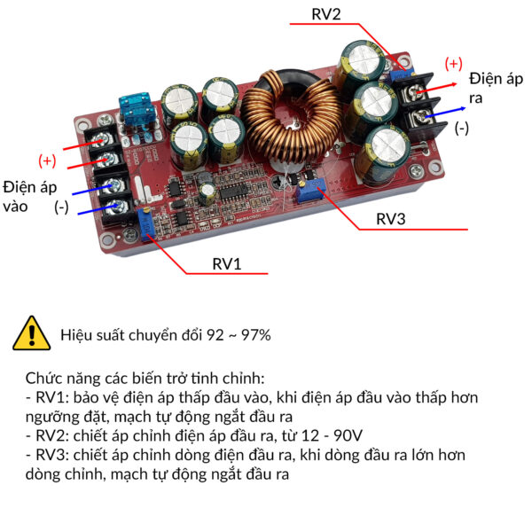 Mạch tăng áp 1200W (mạch BOOST 1200W)