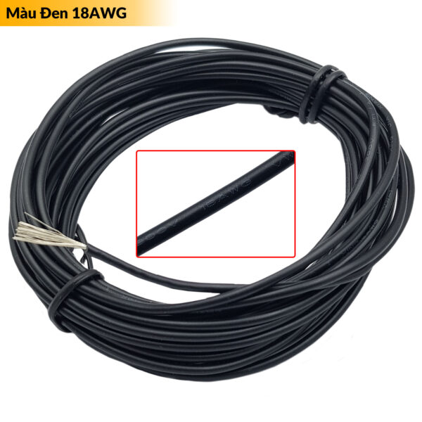 Dây điện đơn nhiều lõi đồng mạ kẽm 18AWG