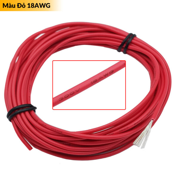 Dây điện đơn nhiều lõi đồng mạ kẽm 18AWG