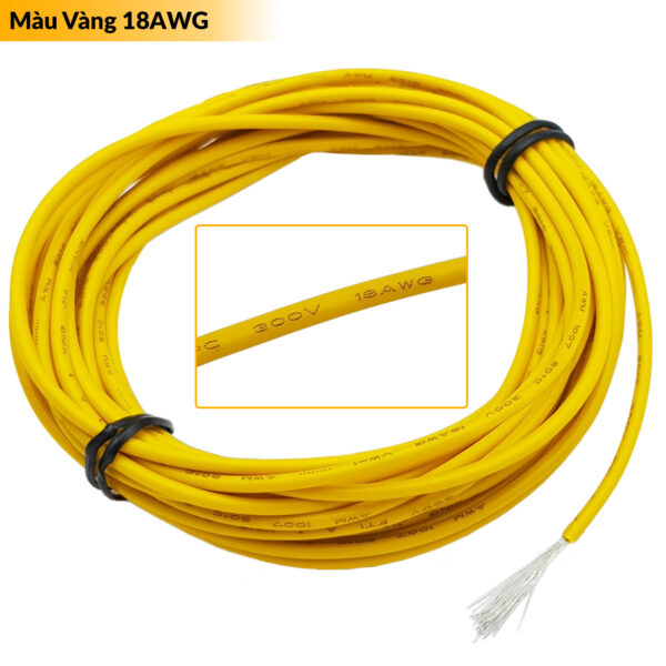 Dây điện đơn nhiều lõi đồng mạ kẽm 18AWG