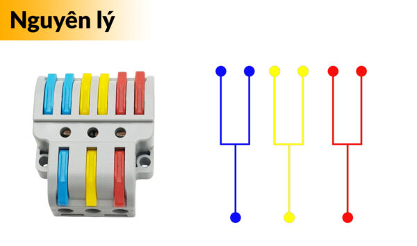 Cút nối nhanh dây điện 32A 3 đầu vào