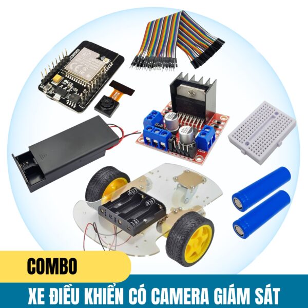 Combo xe điều khiển từ xa có camera giám sát