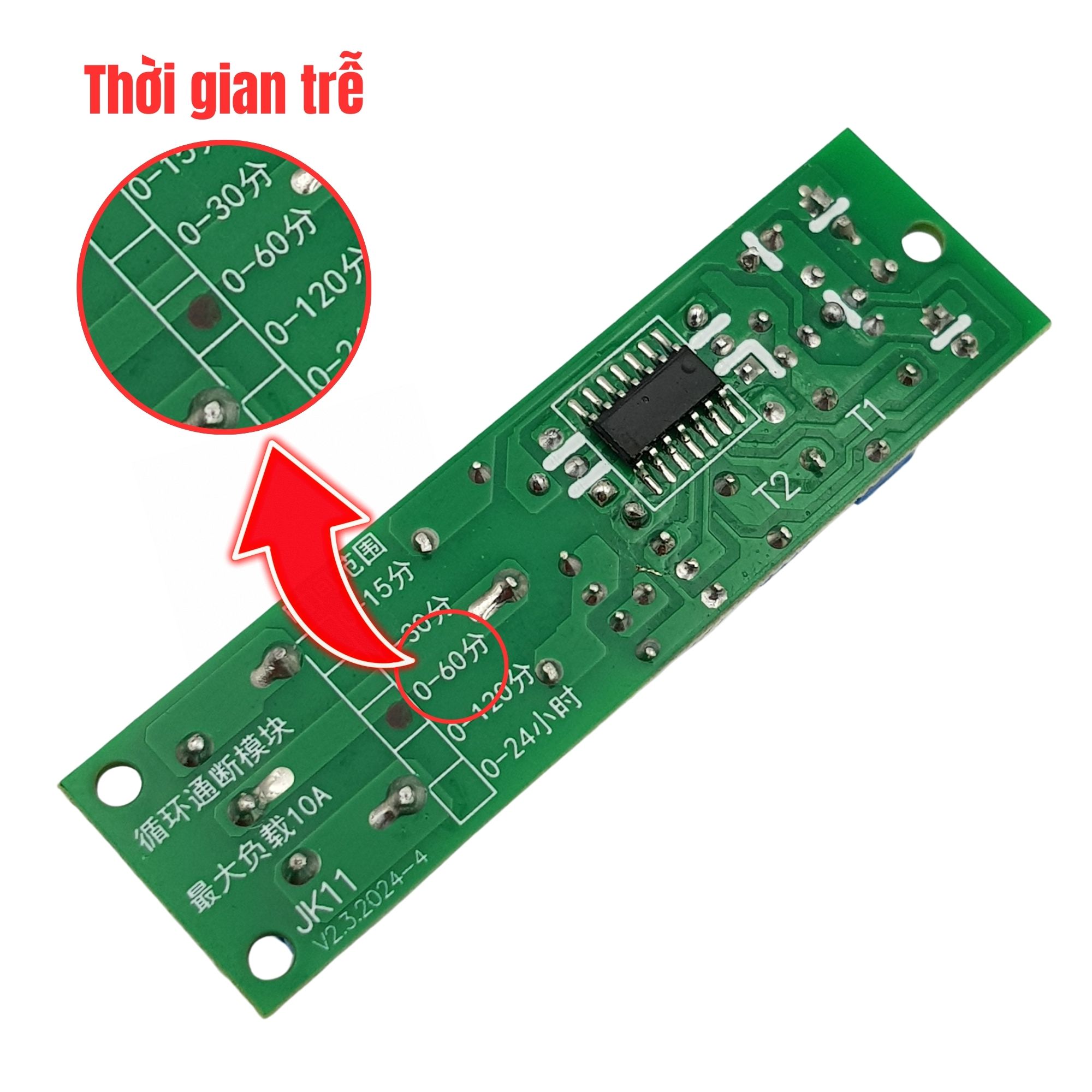 Module tạo trễ 0-60 phút hai chế độ