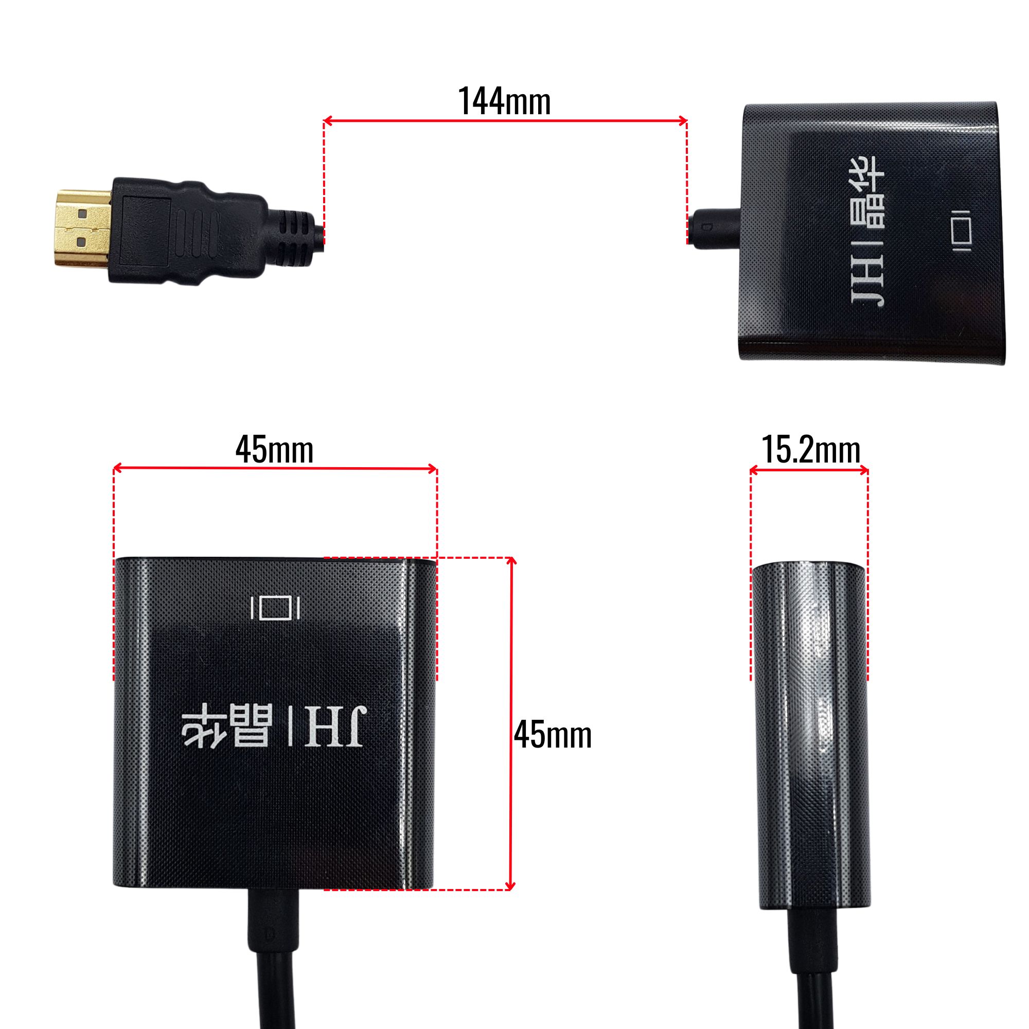 Cáp chuyển đổi HDMI sang cổng VGA JINGHUA