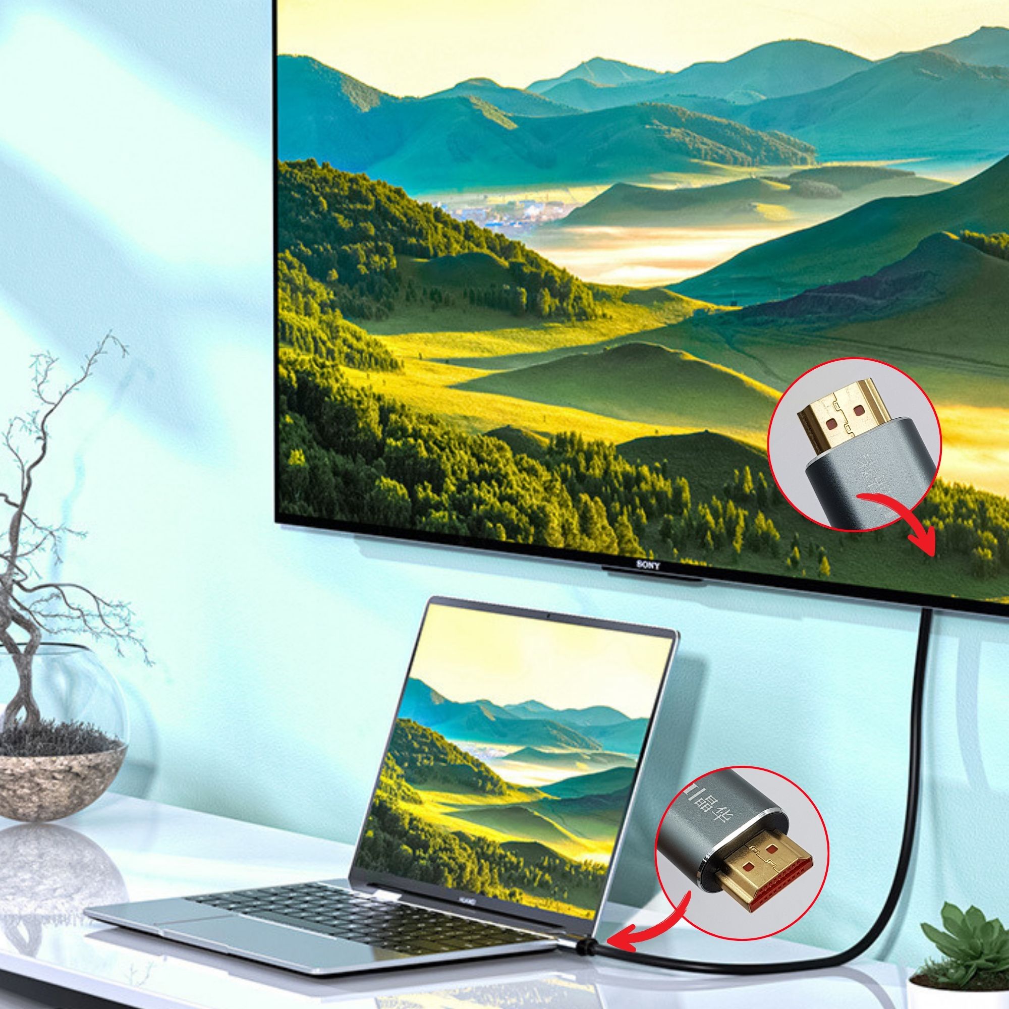 Dây cáp HDMI 2 đầu JINGHUA